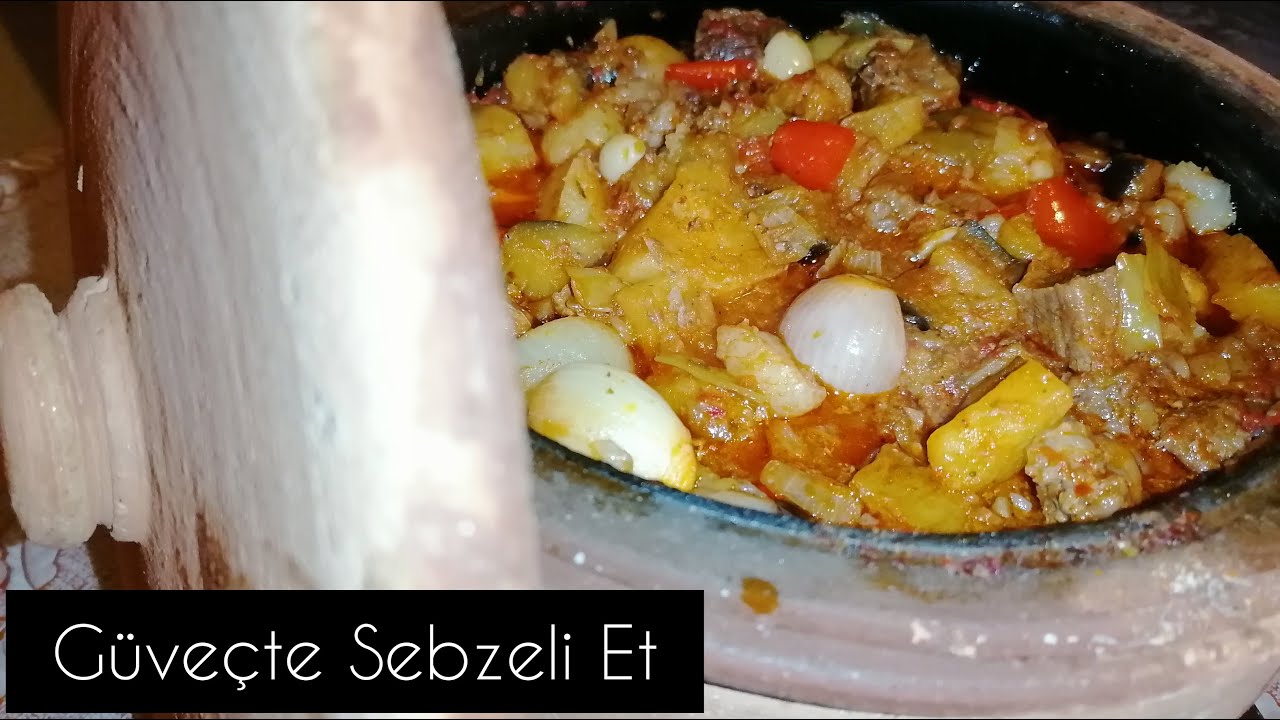 Güveçte Kuşbaşı Et (Sebzeli)- Sebzeli Kuşbaşılı Yemek Tarifi I Güveçte Sebzeli Et Yemeği