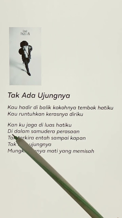 TAK ADA UJUNGNYA | Ronny Parulian #lyrics