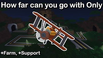 How far can you go with Aviator (+Farm, +Support) | Roblox Tower Battles