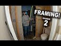 DIY Bathroom Remodel - Framing For New Door - Episode 2