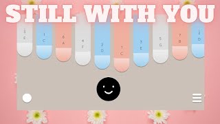 STILL WITH YOU || JUNGKOOK,BTS || EASY KEYLIMBA COVER WITH TABS ( No Tuning required ) Resimi