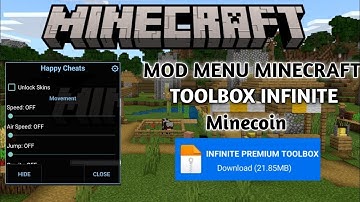 MOD MENU MINECRAFT PE 1.21.123 | TOOLBOX PREMIUM 1.21.123 INFINITE TIME| Unlock All Skins & Minecoin