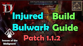 Diablo 4 Injured Earthen Bulwark Druid Build Guide Patch 1.1.2