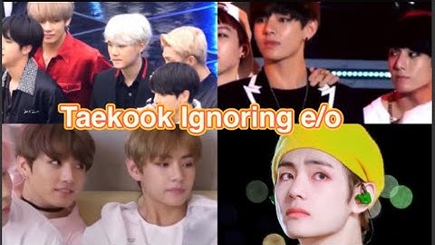 Taekook ignoring each other that breaks my heart💔 [get ur tissues ready]