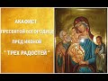 Акафист Пресвятой Богородице пред иконой «Трех радостей»