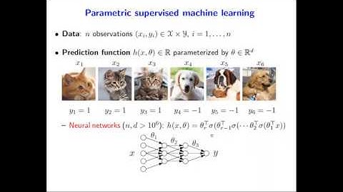 Francis Bach - On the convergence of gradient descent for wide two-layer neural networks