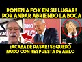 DE ULTIMA HORA! ASÍ EXHIBIÓ AMLO A VICENTE FOX, LO DEJÓ MUDO! GRAN MOMENTO. VIDEO MEXICO NOTICIA ESO