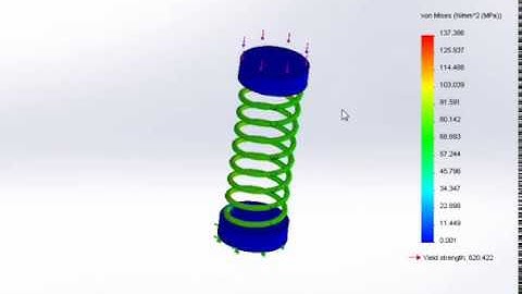 Solidwork - Spring simulation