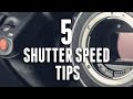 5 SHUTTER SPEED TIPS for VIDEO