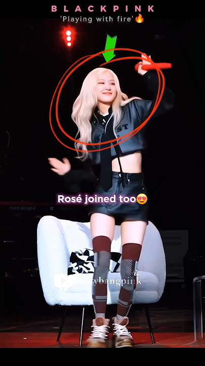 Rosé dancing to Blackpink 'Playing with fire' with Lee Youngji 🖤❤️🔥#shortsviral #rosie #rosé #edit