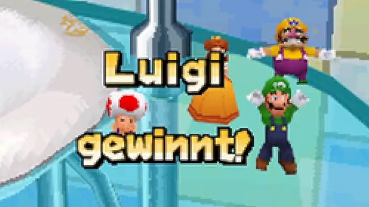 Mario Party DS - Luigi wins by doing absolutely nothing - YouTube