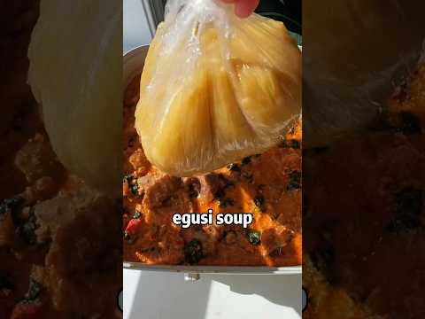 First time making egusi soup for my fufu🥣🇳🇬