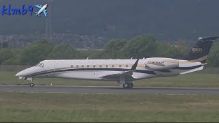 King Charles III & Queen Camilla onboard this Luxaviation Embraer Legacy 600 departing to Northolt