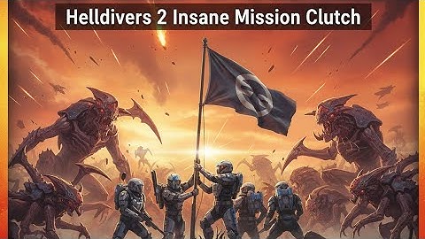 RAISING THE FLAG in the HEART of BUG HELL! | Helldivers 2 Insane Mission Clutch
