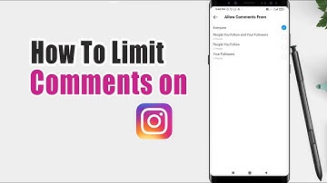 How To Limit Comments On Instagram Post