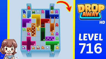 Drop Away Level 716 Solution Walkthrough