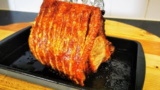 The Best Pork Crackling. Roasted Loin Of Pork on the Bone #SRP #roastpork #porkcrackling