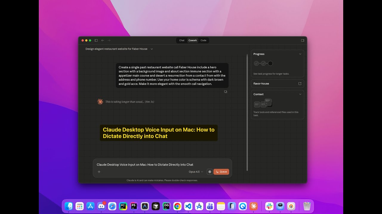 How to Enable Voice Dictation in Claude Desktop on Mac: Build Apps Hands-Free - Video thumbnail
