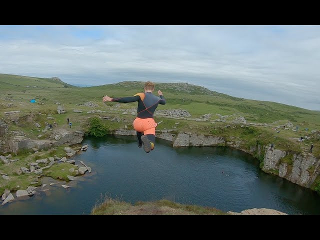 Cliff Jumping at Gold Diggings Quarry 