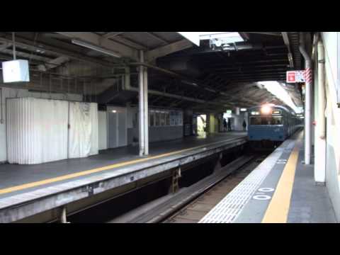 JR西日本 阪和線 103系スカイブルー色 天王寺駅発車