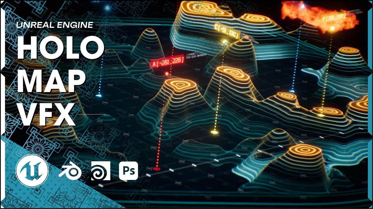 Holographic Map VFX // Unreal Engine 5 - YouTube