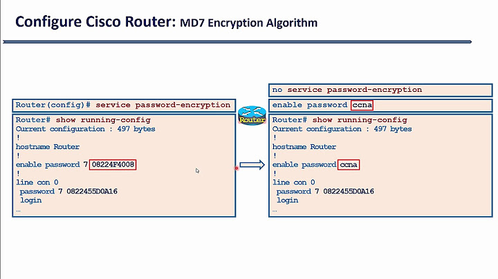 Chuyển mật khẩu mã hóa trong router cisco năm 2024