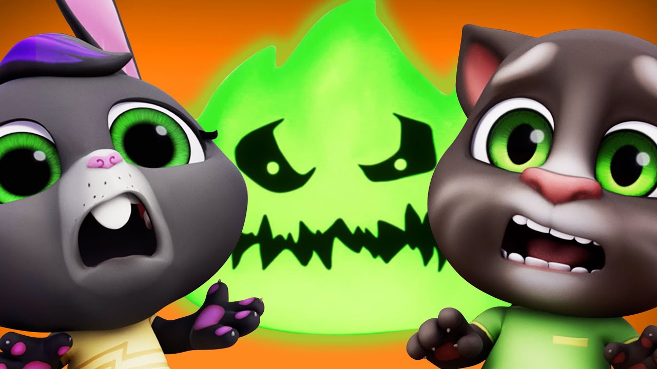 Talking Tom 🐱 Amigos Asustados 🎃👻 Capítulo 216 🔥 Dibujos