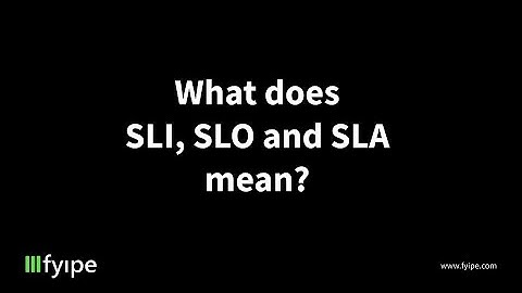 SLA vs SLO vs SLI