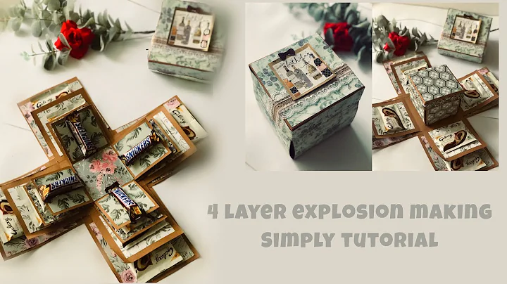 4 layer explosion box tutorial |explosion box beginners |best gift ideas