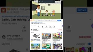 Caillou Gets Held Upungrounded