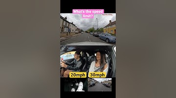 WHATS THE SPEED LIMIT? 20 OR 30? #driving #test #london #speed #limit #fail #tips