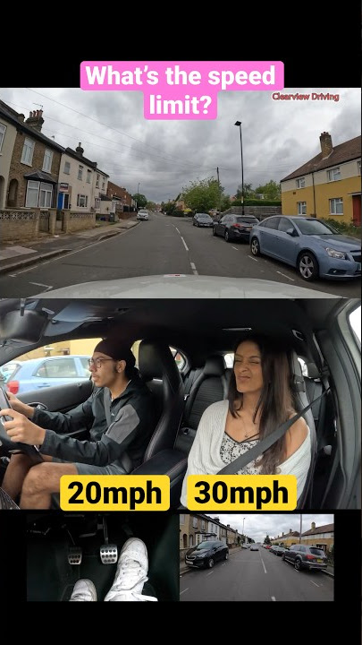 WHATS THE SPEED LIMIT? 20 OR 30? #driving #test #london #speed #limit #fail #tips