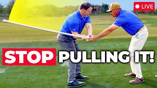 He Ended Months Of Pulling Iron Shots... Here's How! (LIVE Golf Lesson)