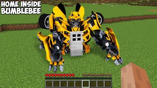 HOUSE INSIDE BUMBLEBEE! HOUSE in TRANSFORMER in Minecraft GAMEPLAY REAL Movie traps