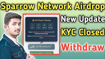 Sparrow Network Airdrop App | Sparrow Kyc Closed Update Withdraw | Sparrow Claim Airdrop Crypto 2025