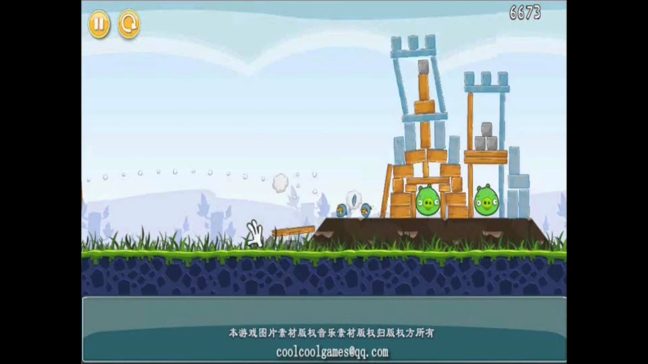 RGF HD Angry Birds Flash computer game review YouTube