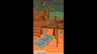 🐭 How to Build a Fishing Dock 🐠 #shorts Sims 4 Functional debug Sulani