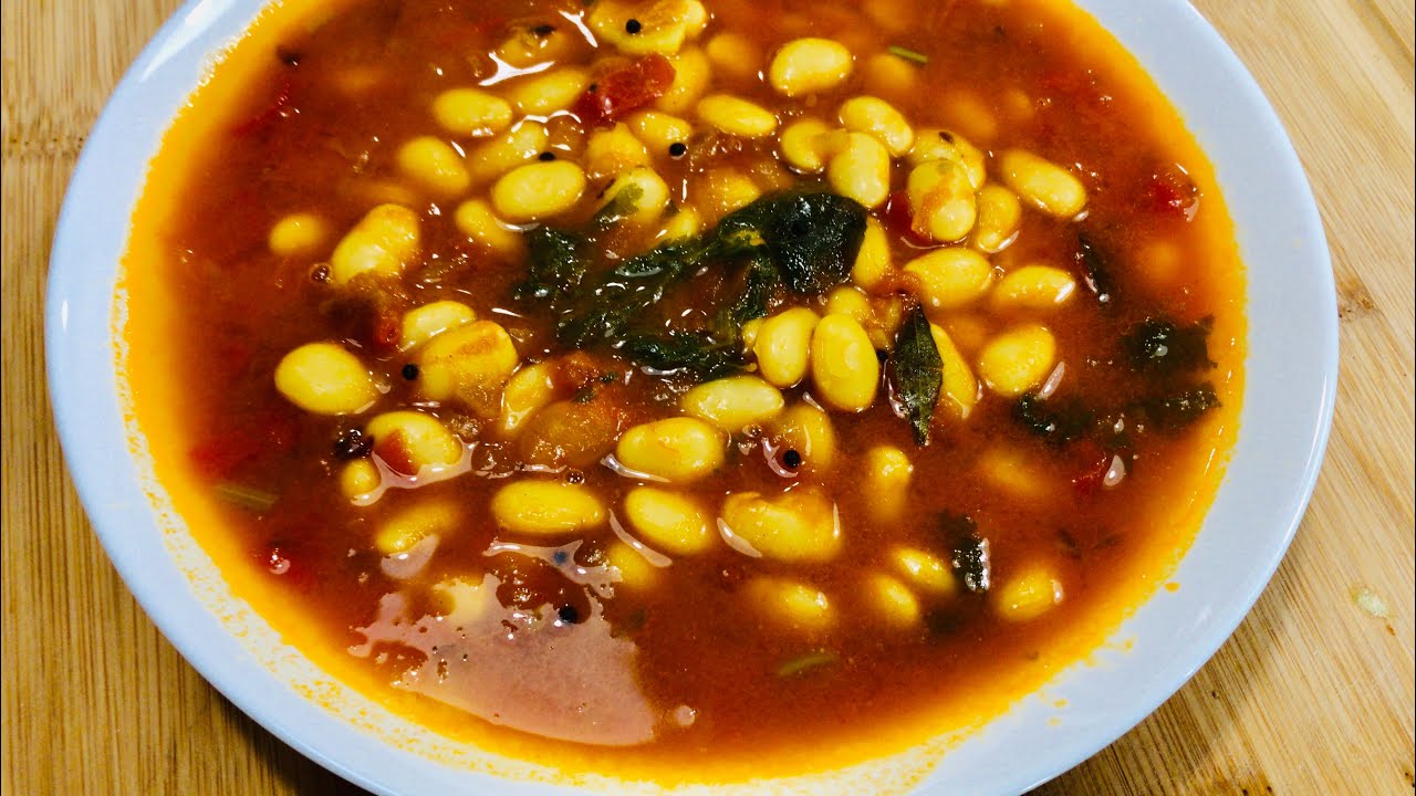 பட்டர் பீன்ஸ் குழம்பு Butter beans gravy Tamil[Simple steps