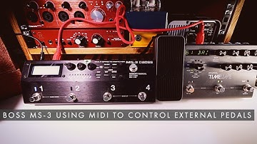 Boss MS-3 : Controlling External Pedals via midi (Strymon Timeline)