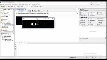 Digital clock using Java