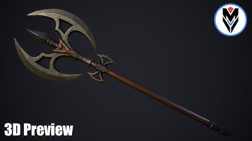 【3D Game asset】Stylized Axe 07