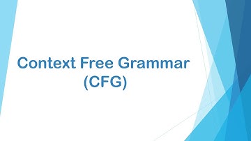 (Context Free Grammar) المحاضرة الرابعة - الجزء الثاني