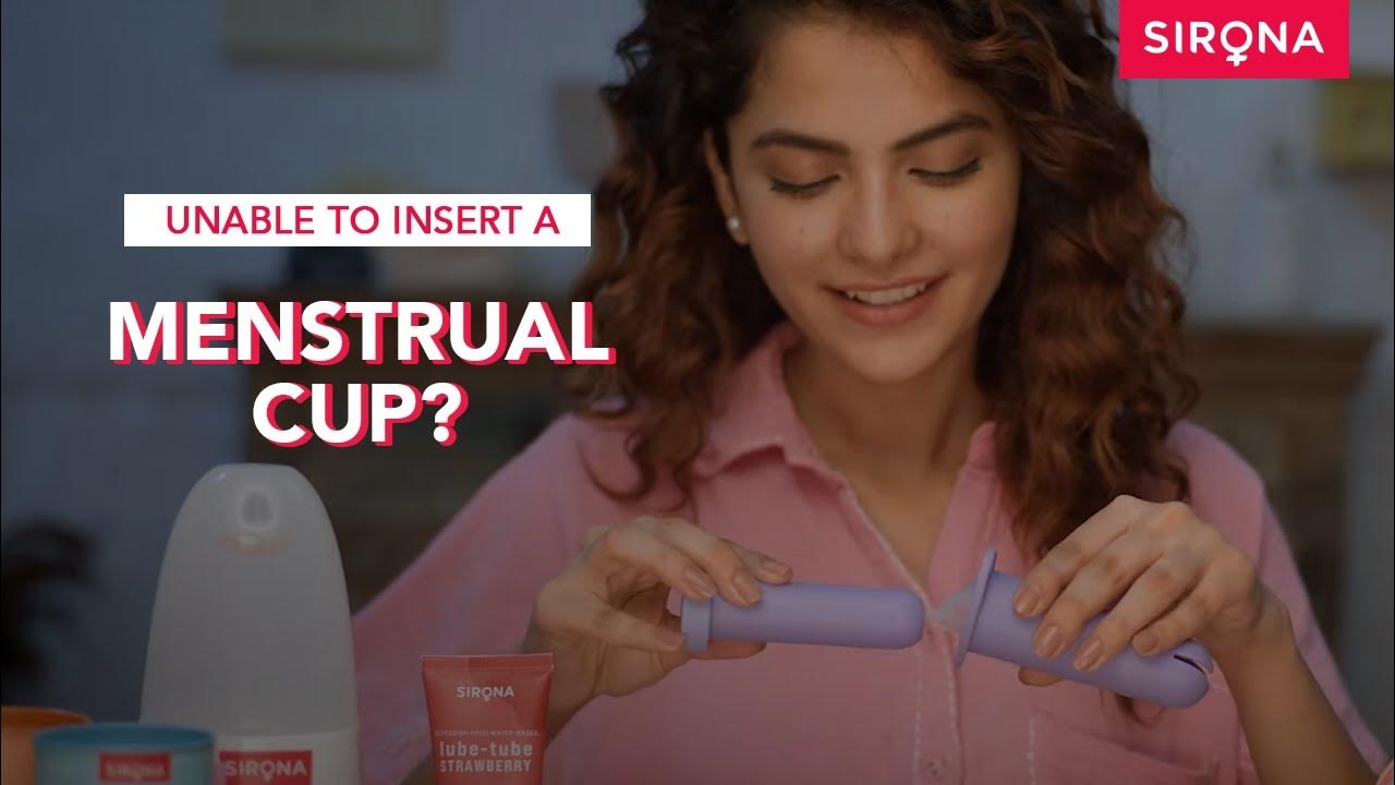 Menstrual Cup Applicator Period Care Sirona Hygiene YouTube