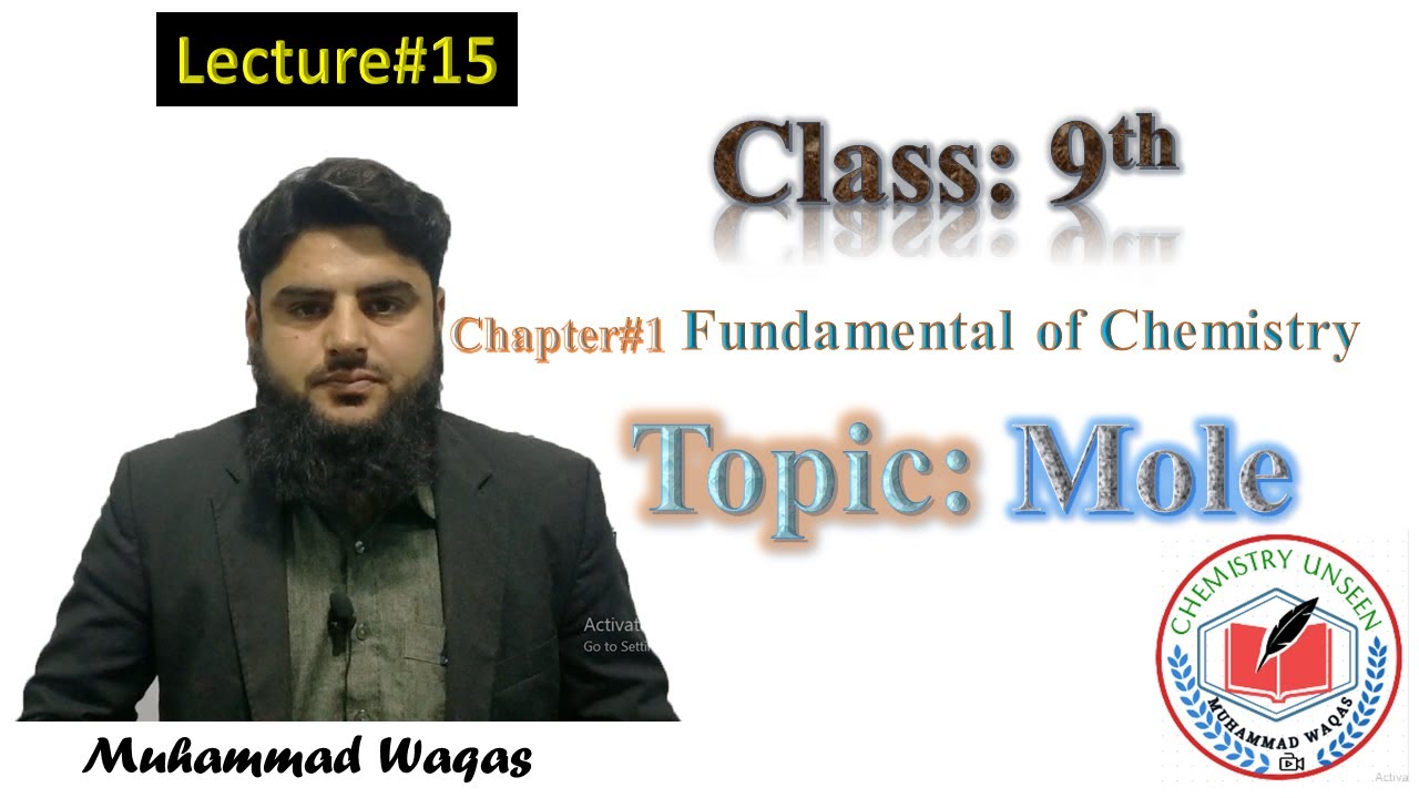 Mole in Pashto ||9th Class Chemistry|| ||Chemistry Unseen||