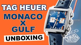 TAG Heuer Monaco X Gulf CBL2115.FC6494 Unboxing