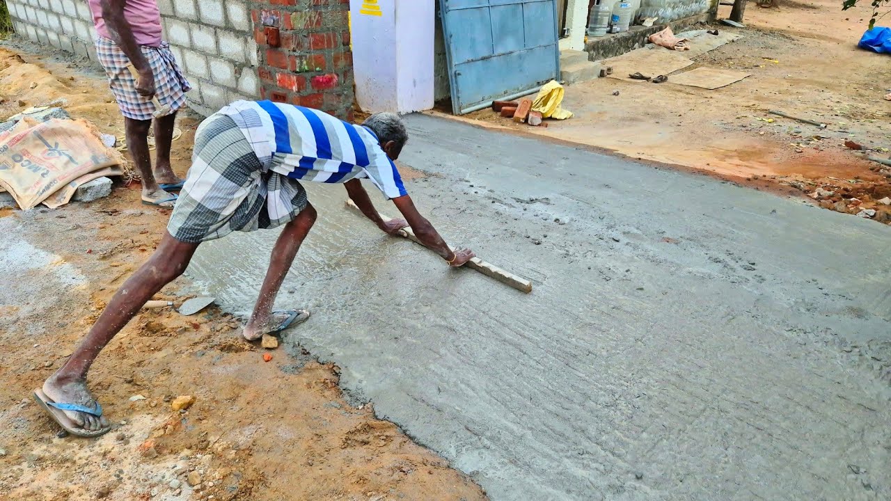Ramp Construction_Main Entrance Gateway Front Concrete Ramp Making|Ramp ...