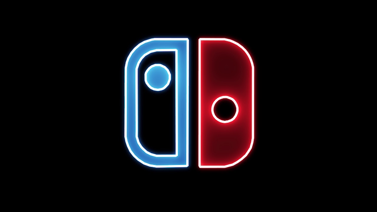 Intro выключатели logo. Nintendo neon