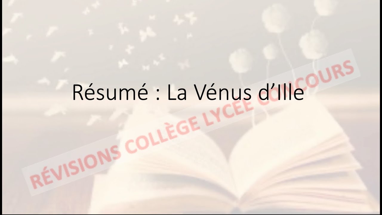 Résumé : La Vénus d'Ille - YouTube