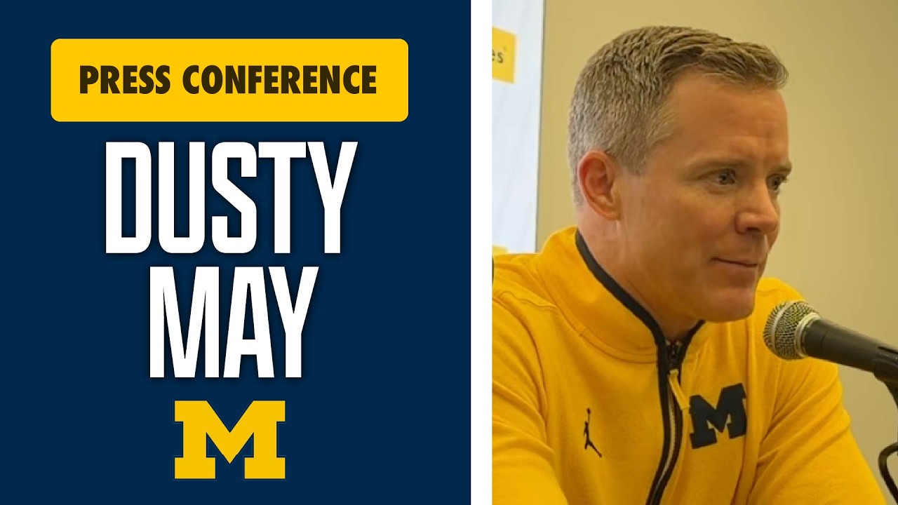 Дасти Мэй и игроки Мичигана проводят пресс-конференцию после поражения от Дьюка. #goblue