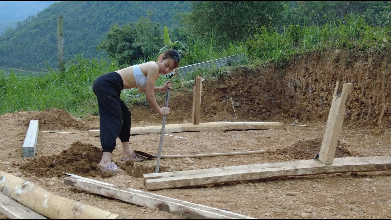 Building Life - Building House transportation of trees and bamboo ...